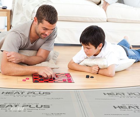 Grafika Ogrzewanie podczerwienią